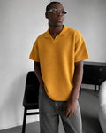 RAVN Textured Polo Knit T-Shirt