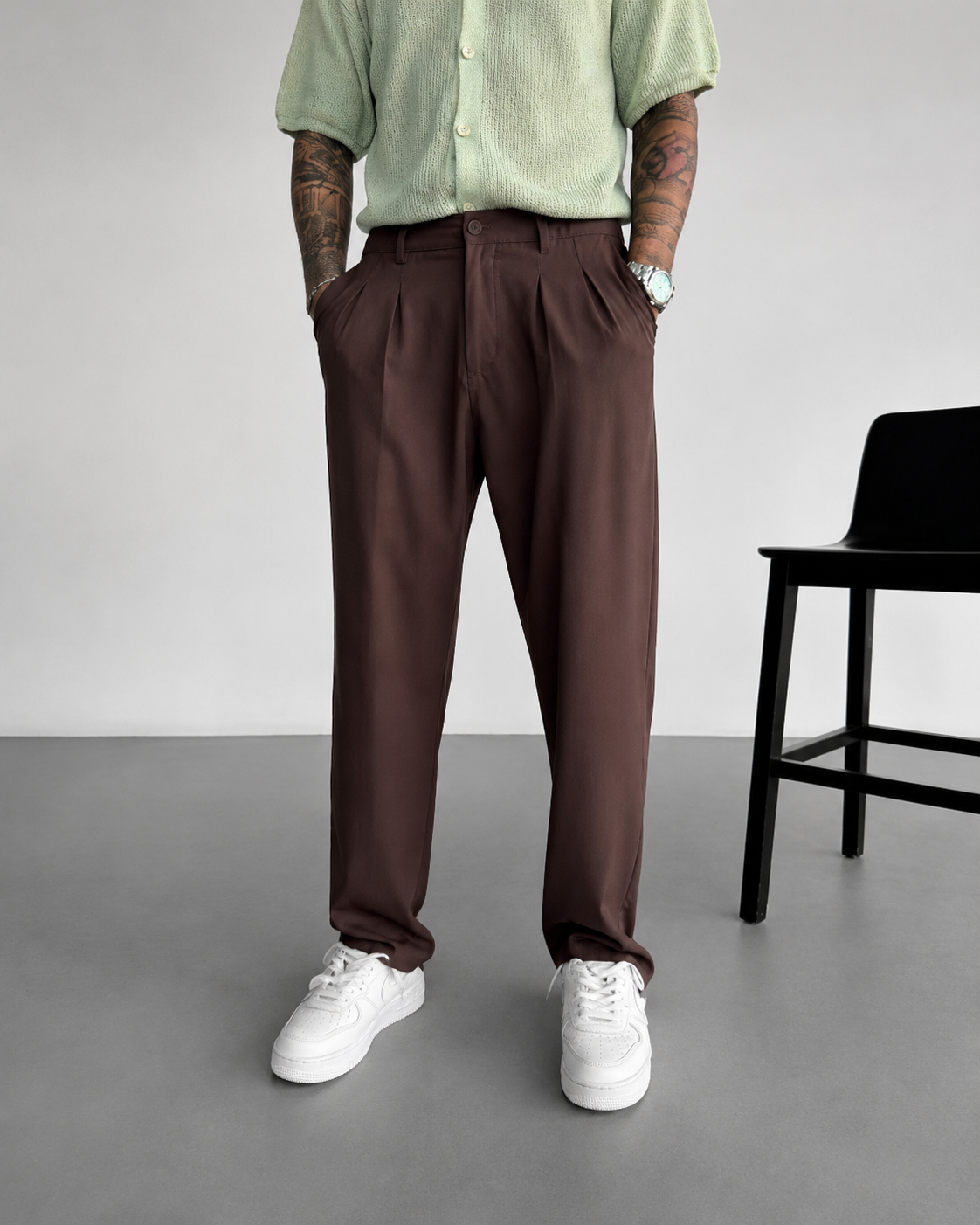 RAVN Pileli Relax Fit Kumaş Pantolon