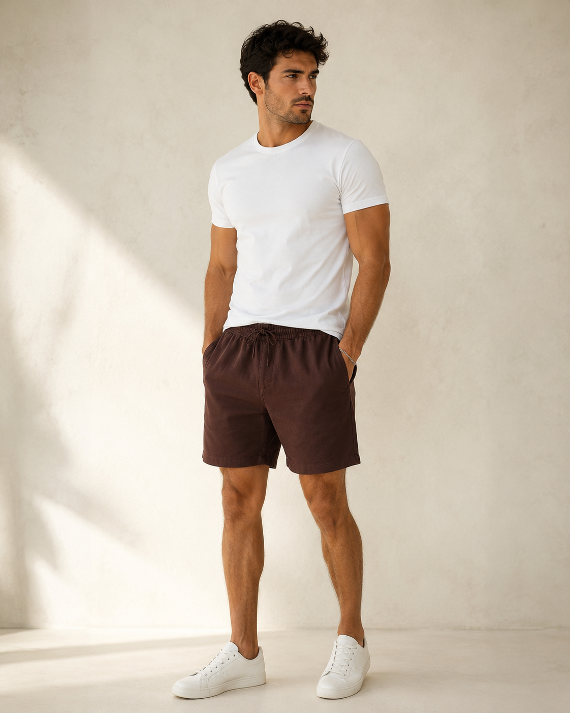 RAVN Relaxed Fit Keten Şort